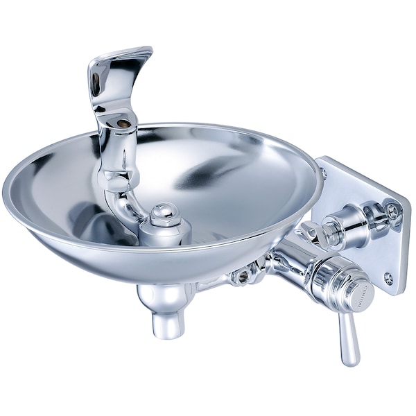 Drinking Fountain-Wallmount, NPT, Single Hole, Polished Chrome, Connection Size: 3/8"